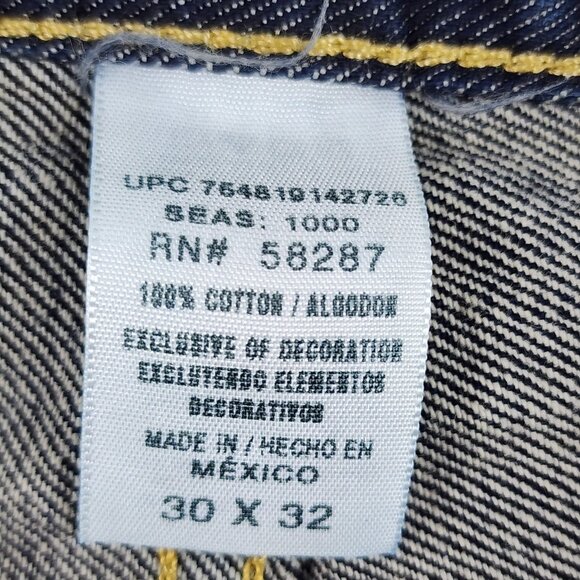 Roebuck and Co Jeans Mens 30x32 Blue Regular Straight Leg Vintage Denim - Picture 8 of 8